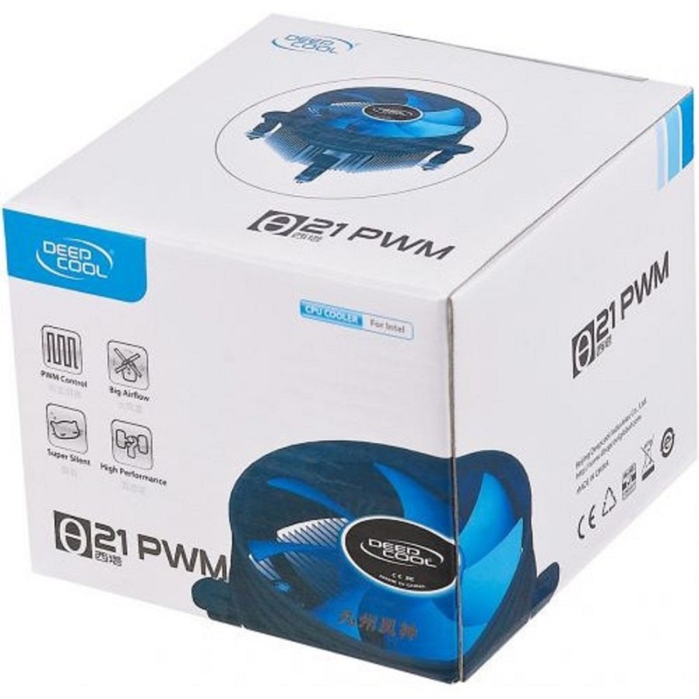 DEEPCOOL THETA 21 PWM 1700 LGA1700 (45шт/кор, TDP 95W, PWM, FAN 92mm) Color BOX (DP-ICAP-T21P-17)