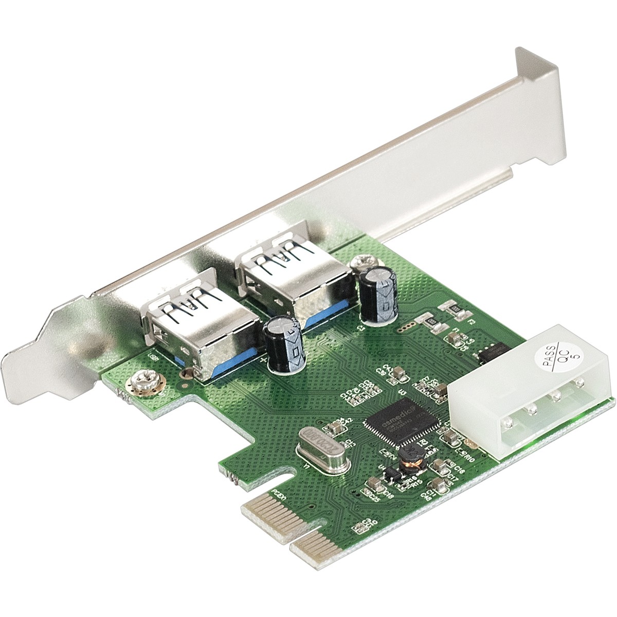 Exegate EX283718RUS Контроллер EXE-319 PCI-E 2.0, 2*USB3.0 ext, разъем доп.питания (OEM)