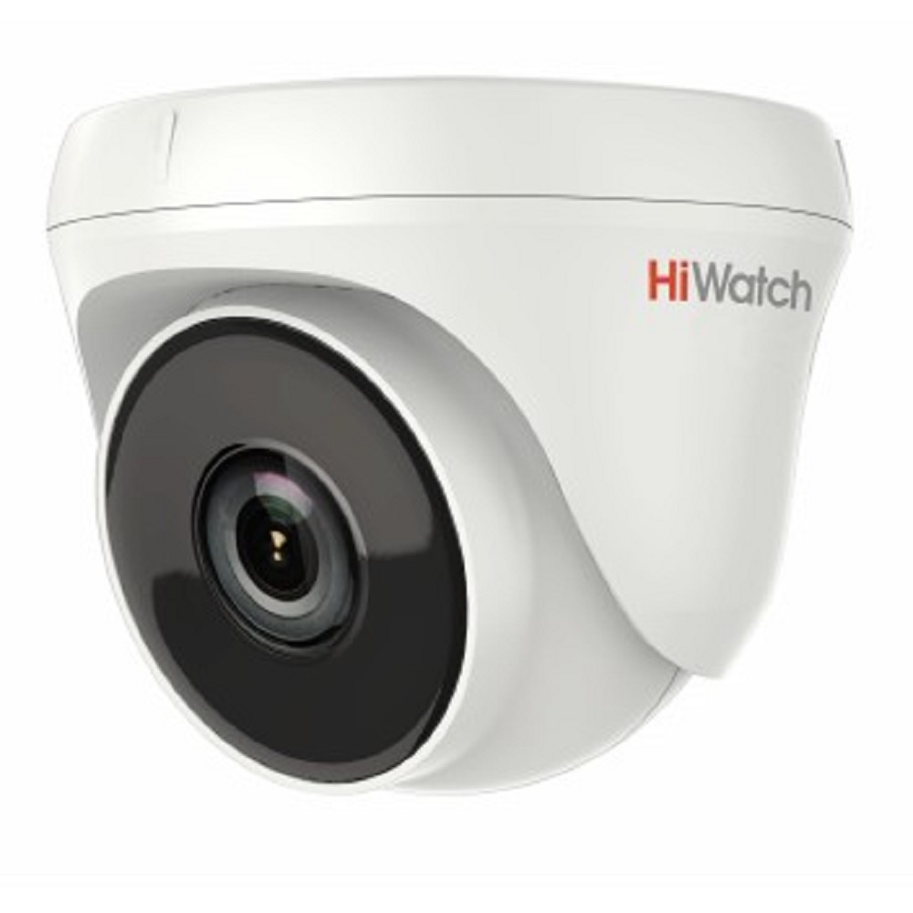 Камера видеонаблюдения аналоговая HiWatch DS-T233 2.8-2.8мм HD-TVI цв. корп.:белый (DS-T233 (2.8 MM))