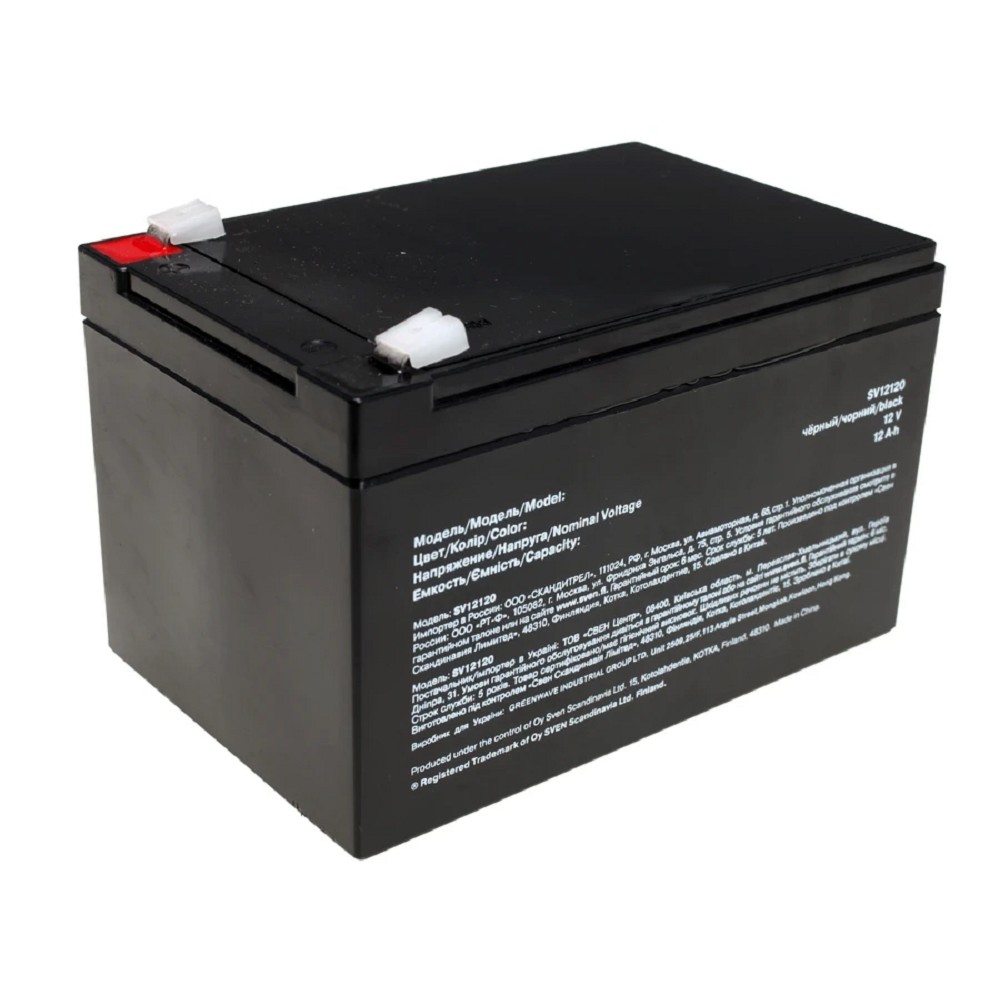 Sven SV12120 (12V 12Ah) батарея аккумуляторная арт. SV-0222012