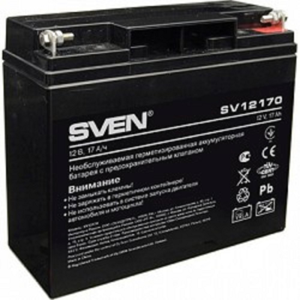 Sven SV12170 (12V 17Ah) батарея аккумуляторная