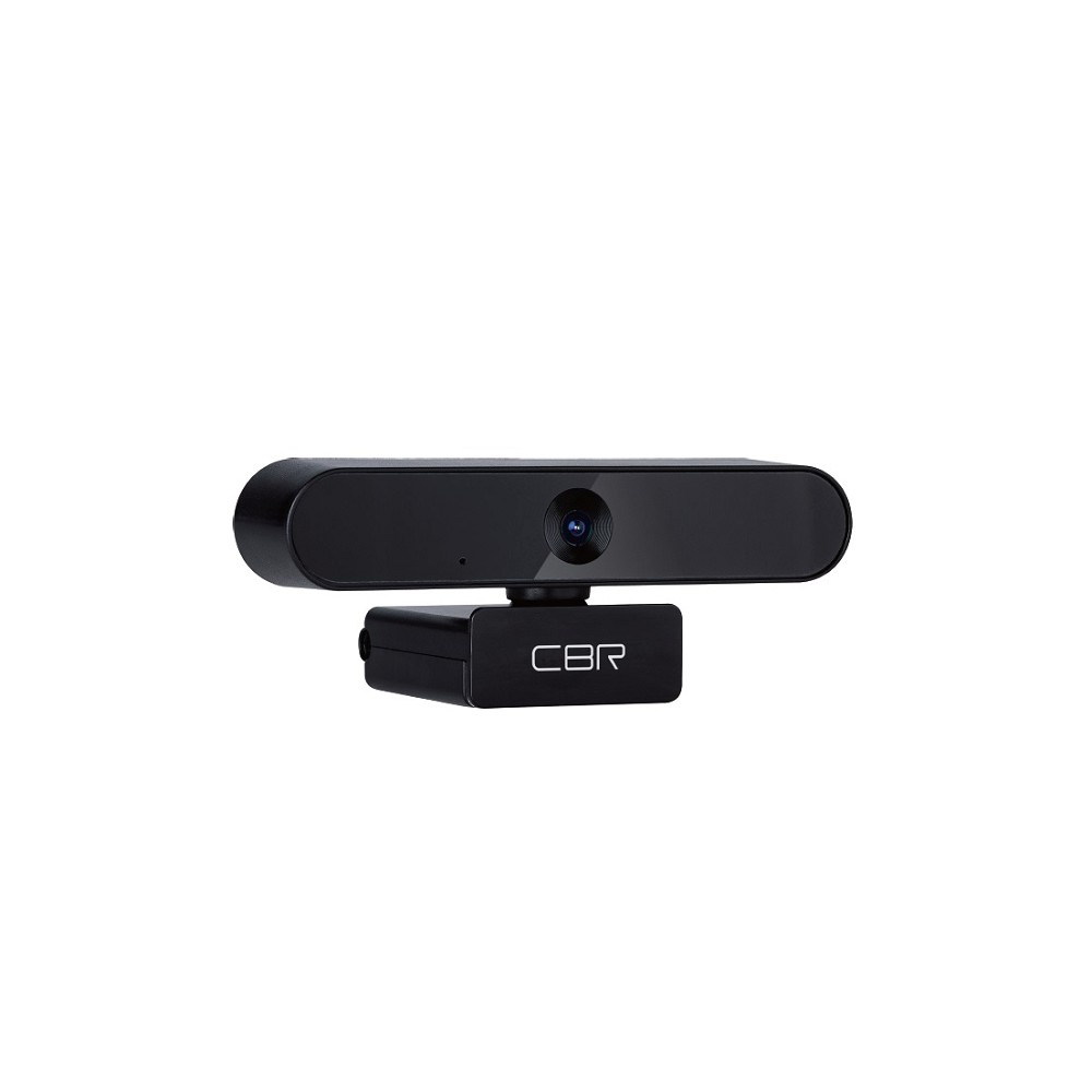 CBR CW 870FHD Black, Веб-камера с матрицей 2 МП, разрешение видео 1920х1080, USB 2.0, встроенный микрофон с шумоподавлением, автофокус, крепление на мониторе, длина кабеля 1,8 м, цвет чёрный