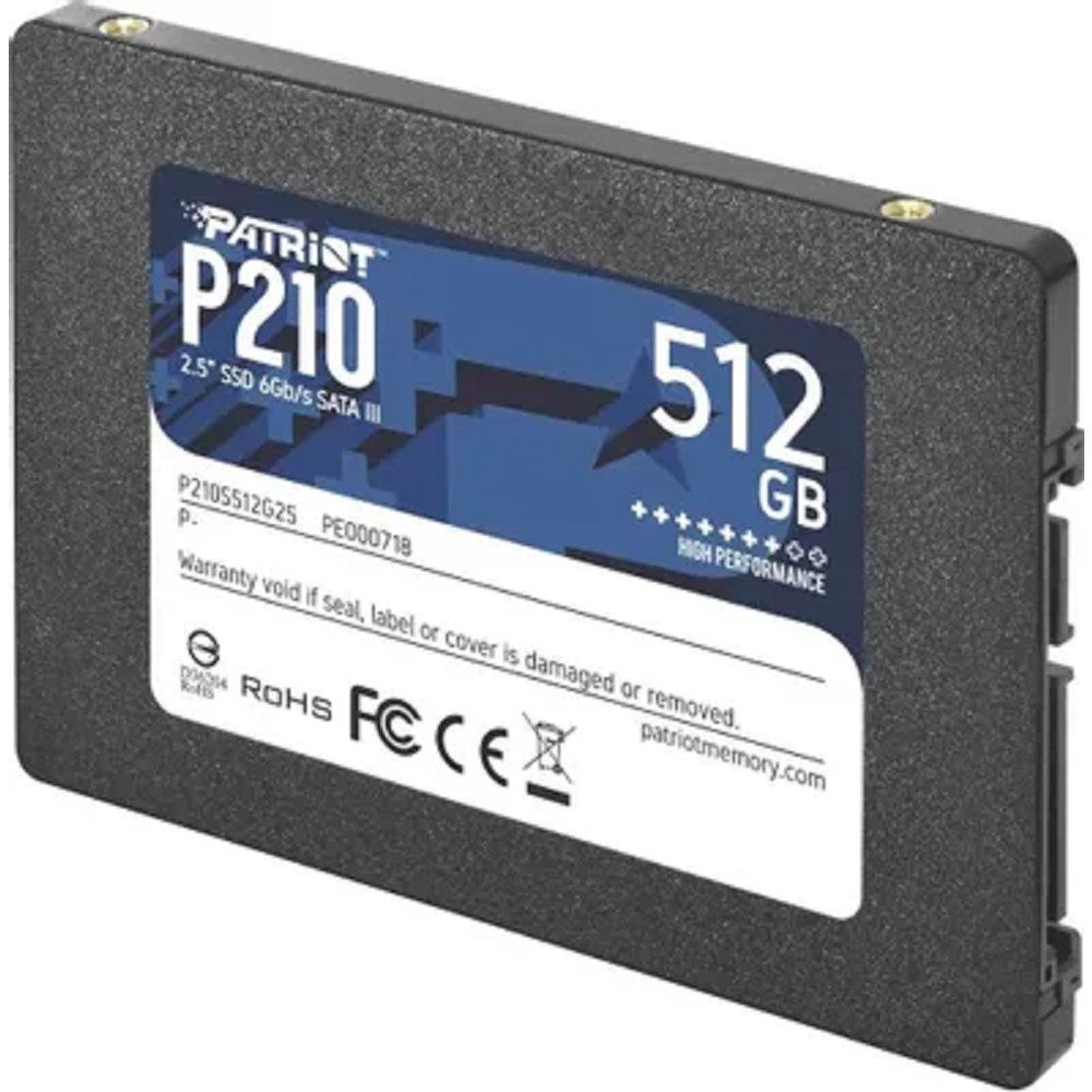 Patriot SSD P210 512GB SATA3 2.5" R520/W430 TBW 240TB 3D NAND арт. P210S512G25