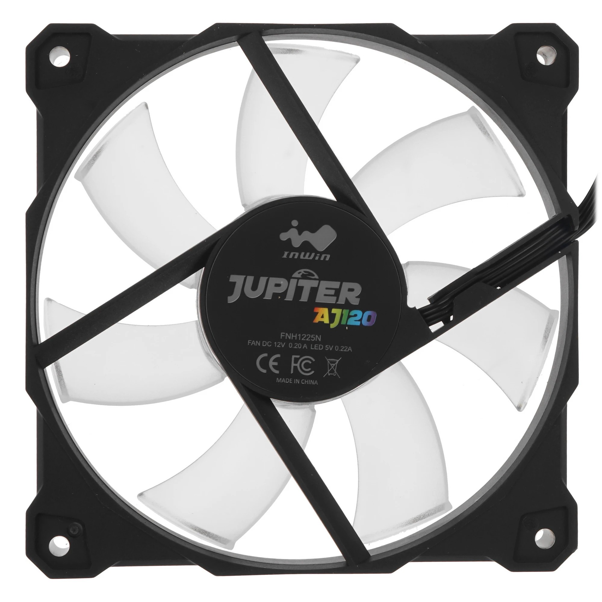 CASE FAN INWIN IW- Jupiter AJ120 fan + RGB module (Triple pack) [6139244] (8314)