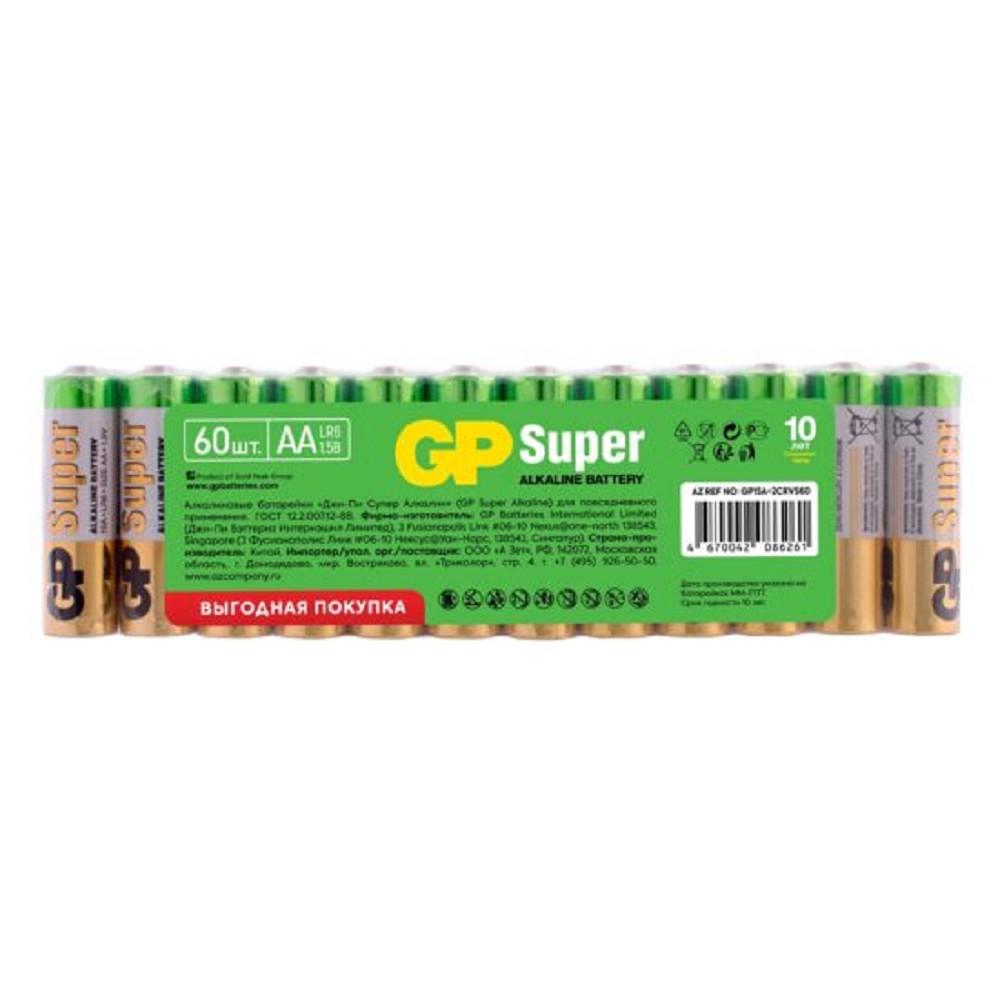 GP 15A-2CRVS60/CRSWC60 720 (60 шт. в уп-ке) (GP15AA21-2CRSWC60) арт. 4670042086261