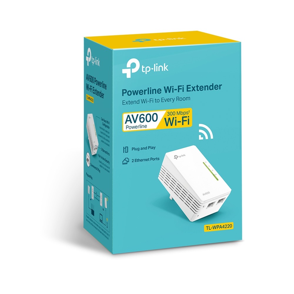 TP-Link TL-WPA4220 AV600 Wi-Fi Powerline адаптер 300 Мбит/с