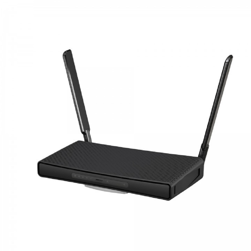 MikroTik hAP ac3 with 4-core 716 MHz CPU, 256MB RAM, 5 x Gigabit LAN (PoE-out on port#5), two wireless interfaces (built-in 2.4Ghz 802.11b/g/n two chain, built-in 5Ghz 802.11ac two chain), 3dBi 2.4GHz арт. RBD53iG-5HacD2HnD
