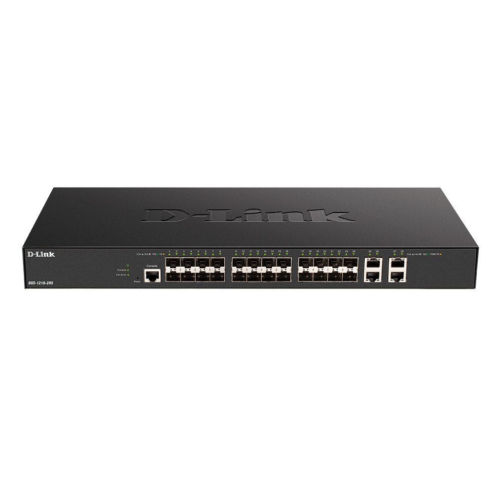 D-Link DXS-1210-28S/A1A PROJ Управляемый L2+ коммутатор с 24 портами 10GBase-X SFP+ и 4 портами 10GBase-T D-Link SMB