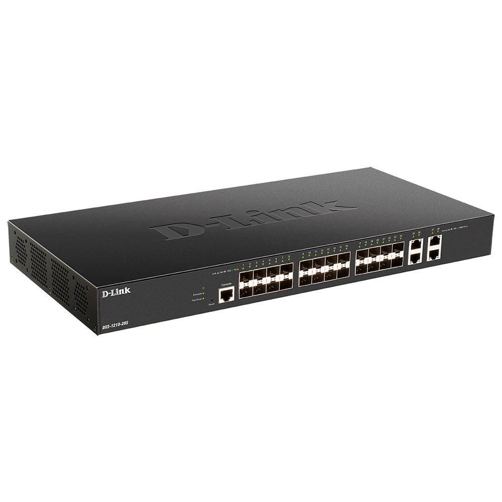 D-Link DXS-1210-28S/A1A PROJ Управляемый L2+ коммутатор с 24 портами 10GBase-X SFP+ и 4 портами 10GBase-T D-Link SMB