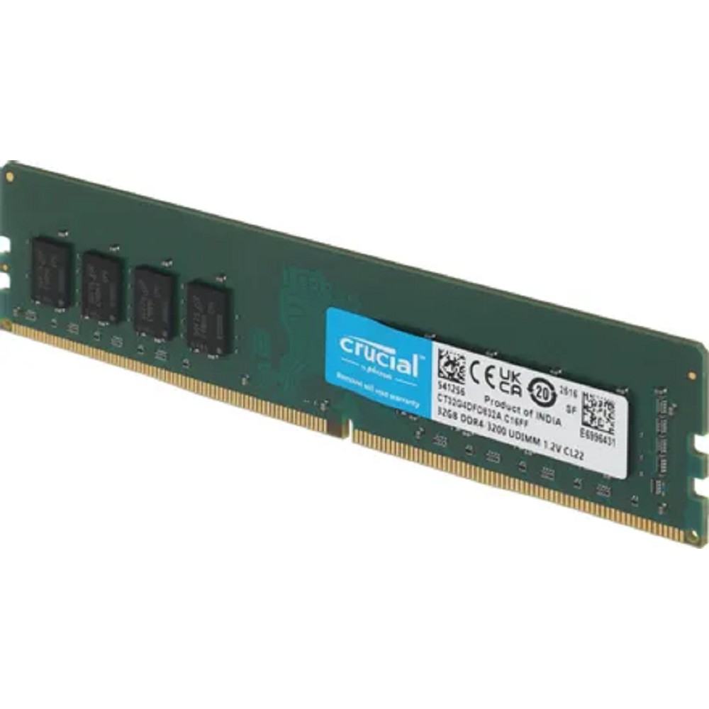 Crucial by Micron DDR4 32GB 3200MHz UDIMM (PC4-25600) CL22 1.2V, 1 Year Warrаnty OEM арт. CT32G4DFD832A