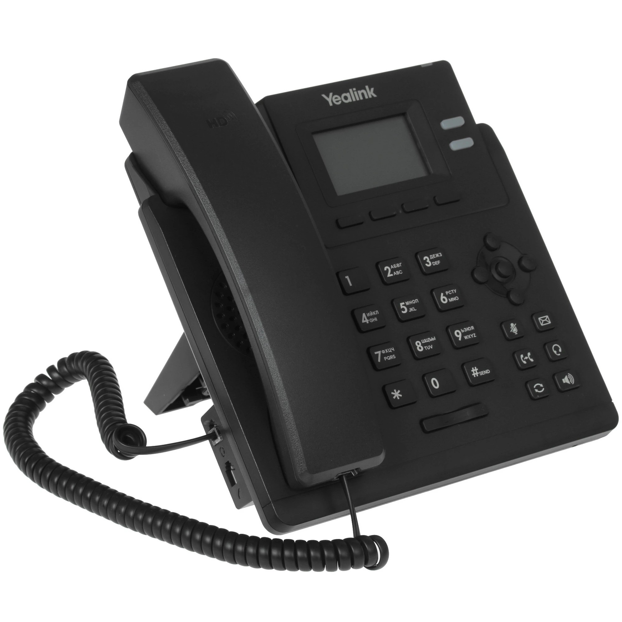 YEALINK SIP-T31, 2 аккаунта, 2.3" LCD-экран 132х64, шт. БП в комплекте