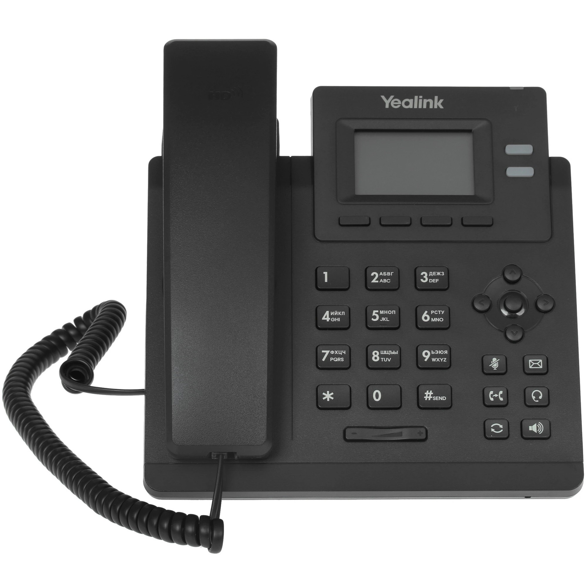 YEALINK SIP-T31, 2 аккаунта, 2.3" LCD-экран 132х64, шт. БП в комплекте
