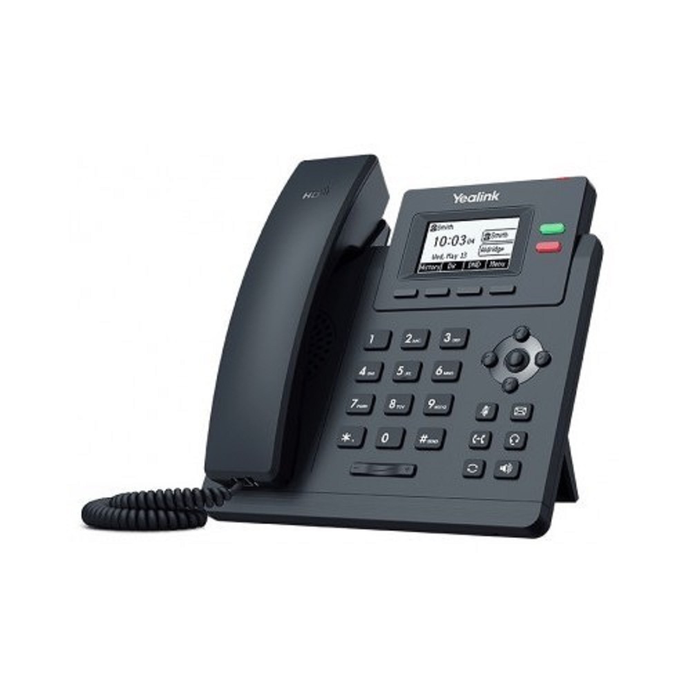 YEALINK SIP-T31P,  2 аккаунта ,2.3" LCD-экран 132х64, PoE, шт. БП в комплекте