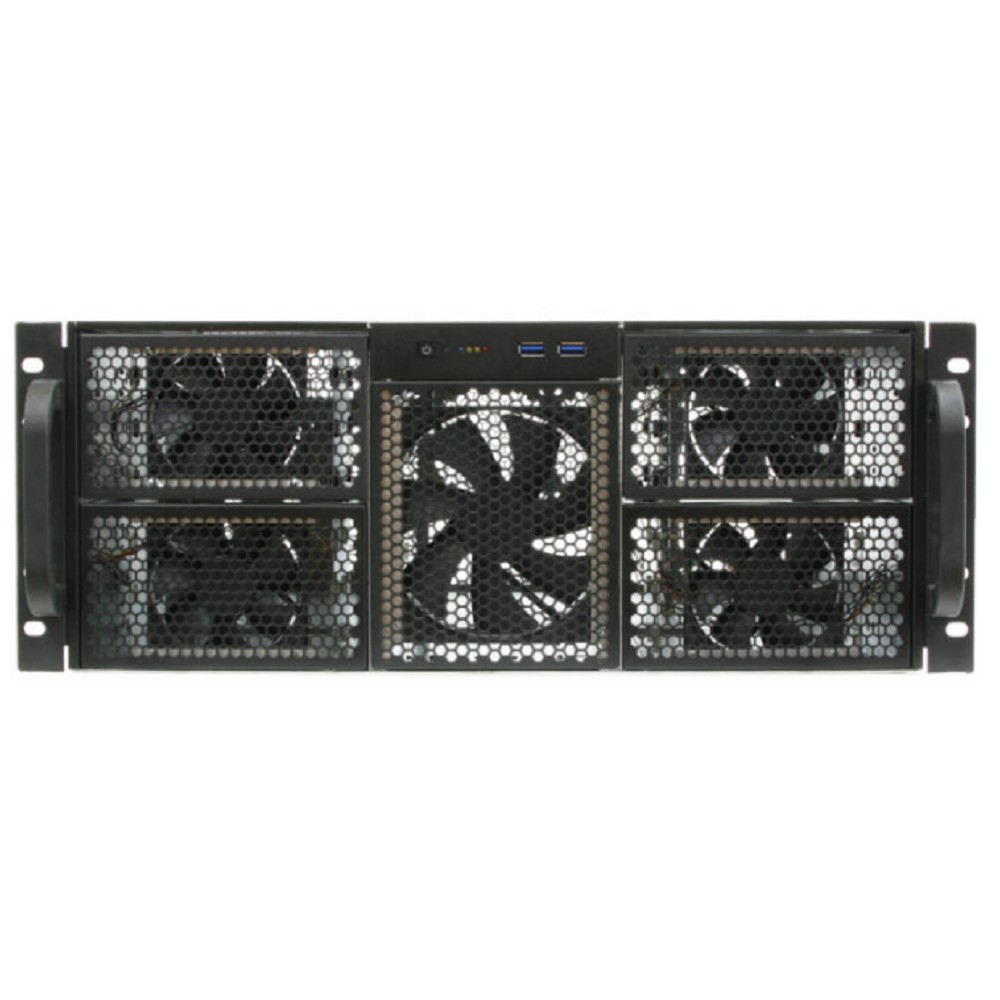 Procase RE411-D11H0-E-55 Корпус 4U server case,11x5.25+0HDD,черный,без блока питания,глубина 550мм,MB EATX 12"x13"