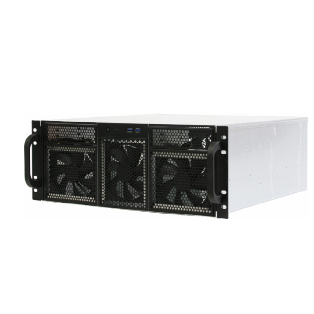 Procase RE411-D2H15-C-48 Корпус 4U server case,2x5.25+15HDD,черный,без блока питания,глубина 480мм,MB CEB 12"x10,5"