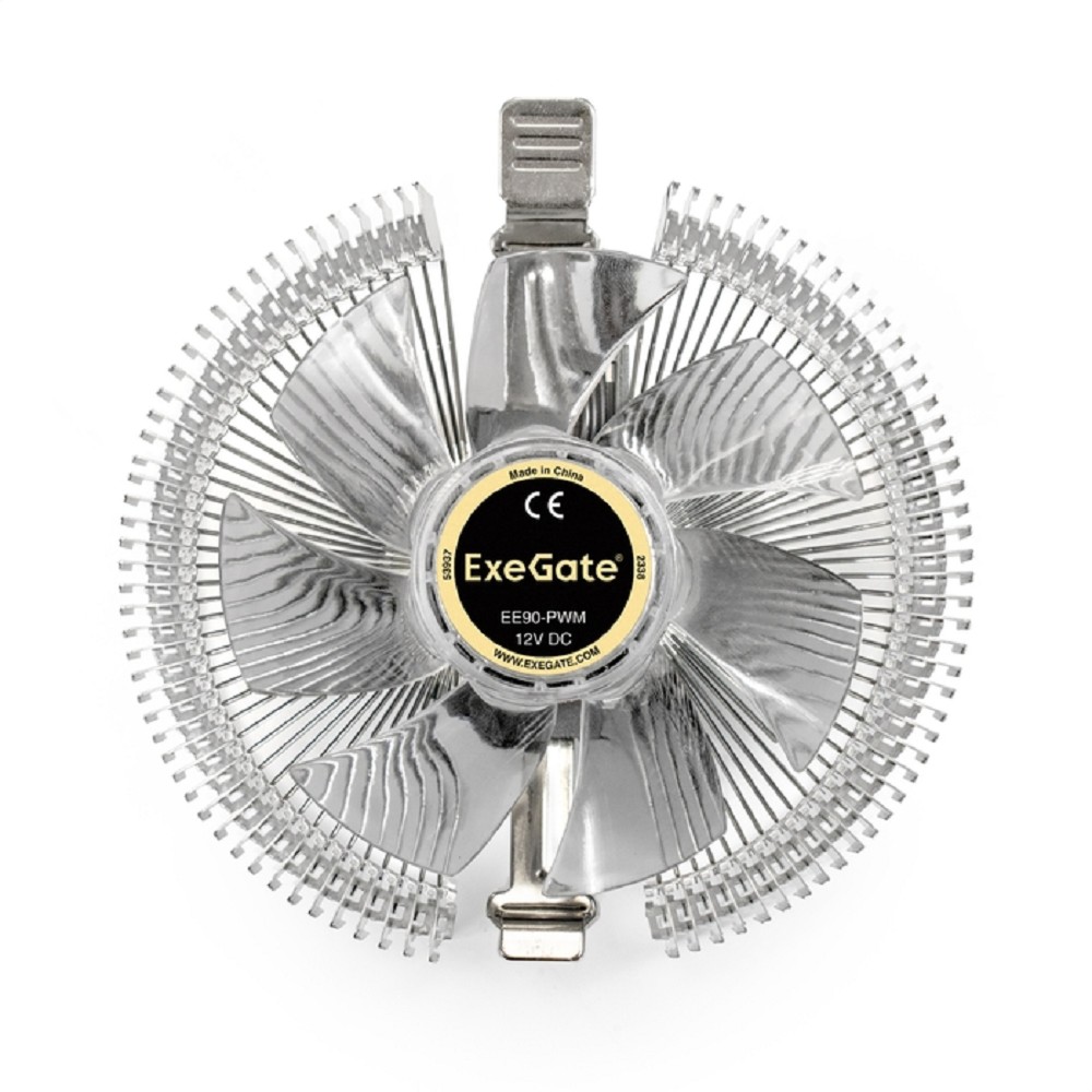 Exegate EX286150RUS Кулер ExeGate EE90-PWM (Al, LGA 775/1150/1151/1155/1156/1200/1700/A­M2/AM2+/AM3/AM3+/AM4/FM1/FM2/754/, TDP 75W, Fan 90mm, PWM, 800-2400RPM, Hydro bearing, 4pin, 11-24db, 215г, с те