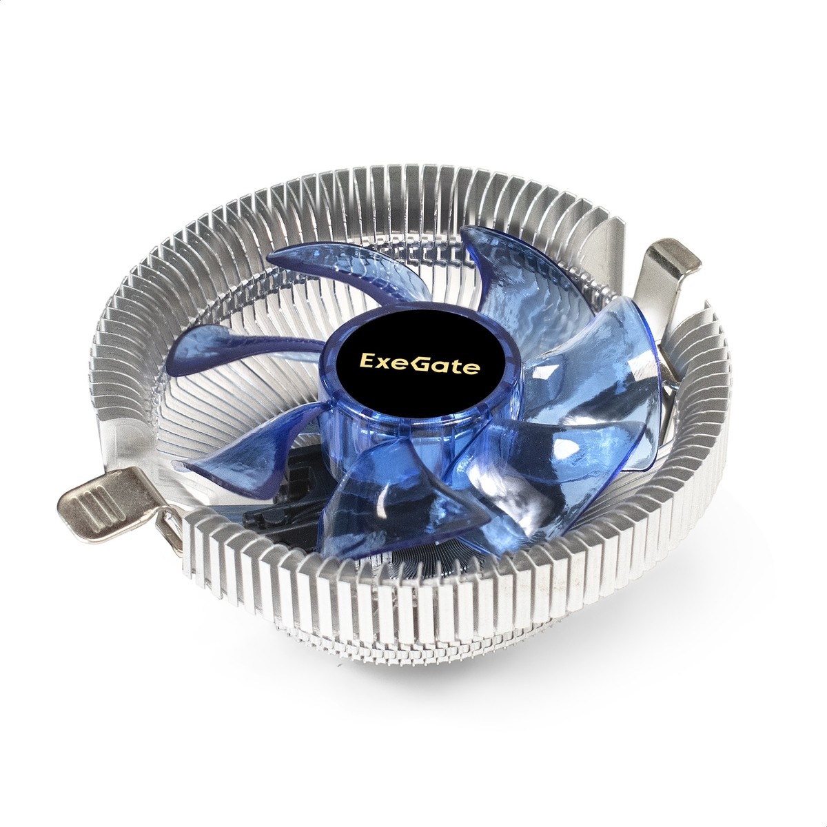 Exegate EX286146RUS Кулер ExeGate Wizard EE91-BLUE (Al, LGA775/1150/1151/1155/1156/1200/AM2/AM2+/AM3/AM3+/AM4/FM1/FM2/754/939/940, TDP 75W, Fan 90mm, 2200RPM, Hydro bearing, 3pin, 22db, 215г, голубая