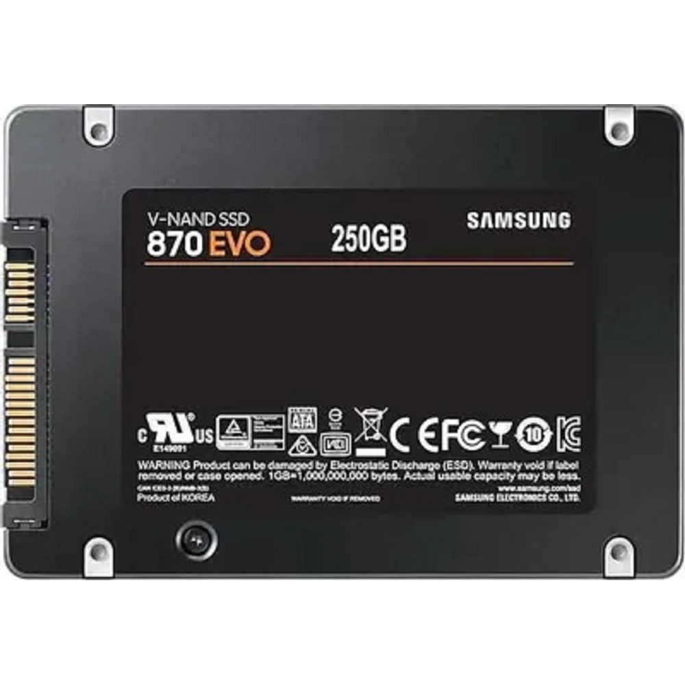 SSD 2.5" 250Gb Samsung SATA III 870 EVO (R560/W530MB/s) (MZ-77E250BW) 1year