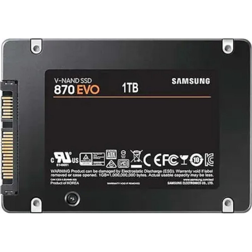 SSD 2.5" 1Tb (1000GB) Samsung SATA III 870 EVO (R560/W530MB/s) (MZ-77E1T0BW) 1year