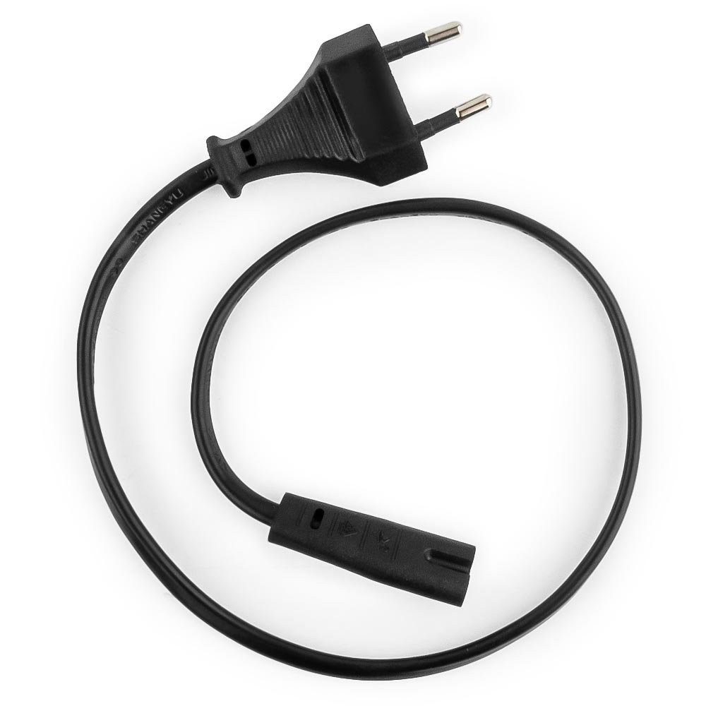 Cablexpert Кабель питания аудио/видео 0,5м, CEE 7/16 - C7, VDE, 2-pin, 2х0,75, черный, пакет (PC-184-VDE-0.5M) Gembird