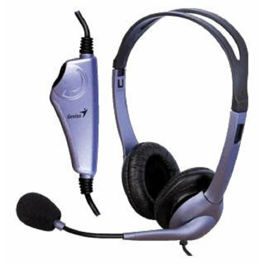 Genius Headset HS-04S, Stereo, 1x mini jack 3.5mm, blue арт. 31710156101