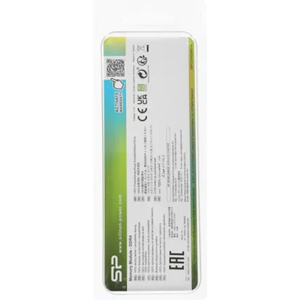Silicon Power DDR4 DIMM 16GB SP016GBLFU266B02/F02 PC4-21300, 2666MHz