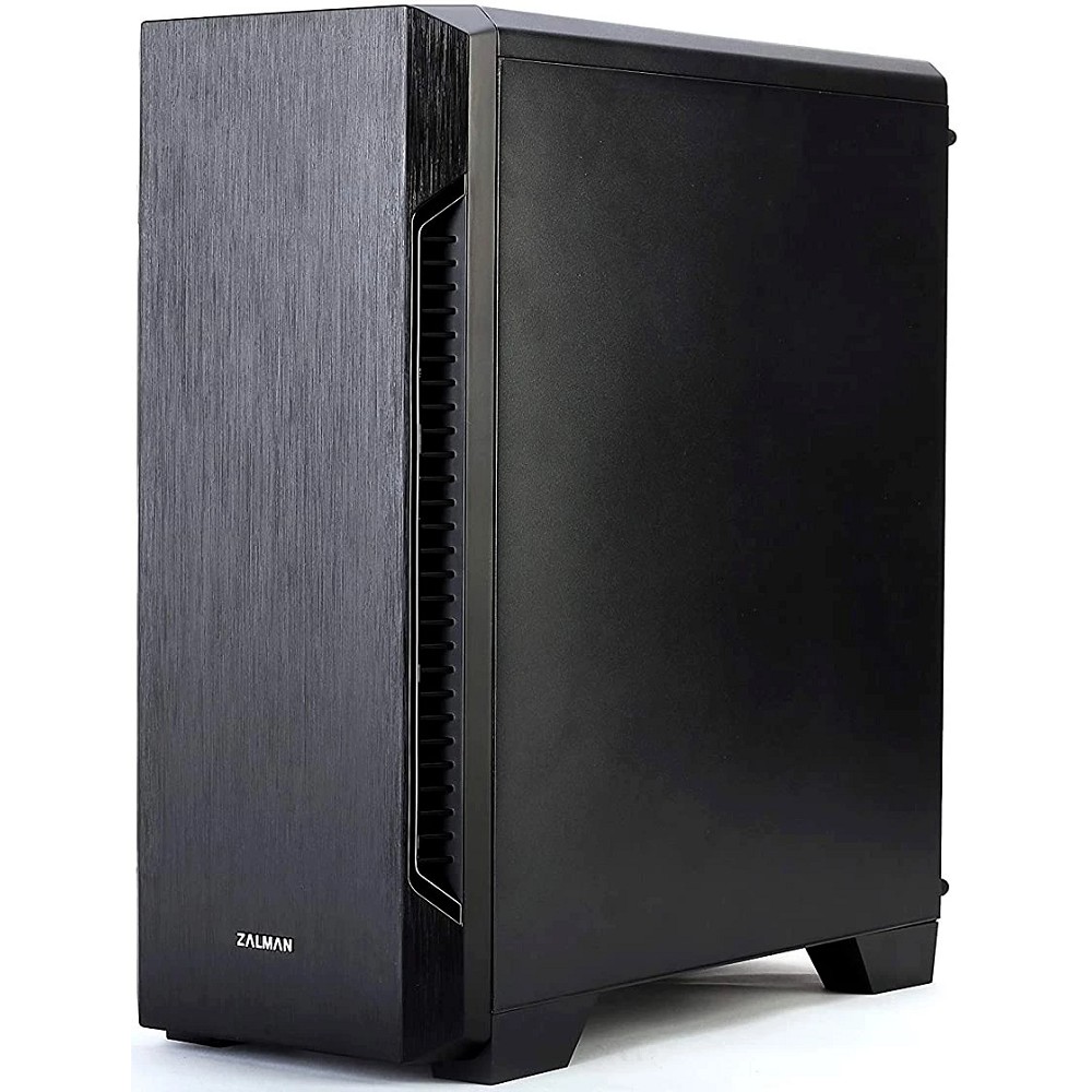ZALMAN S3 TG, ATX, BLACK, TEMPERED GLASS WINDOW, 2x3.5", 2x2.5", 2xUSB2.0, 1xUSB3.0, FRONT 2x120mm
