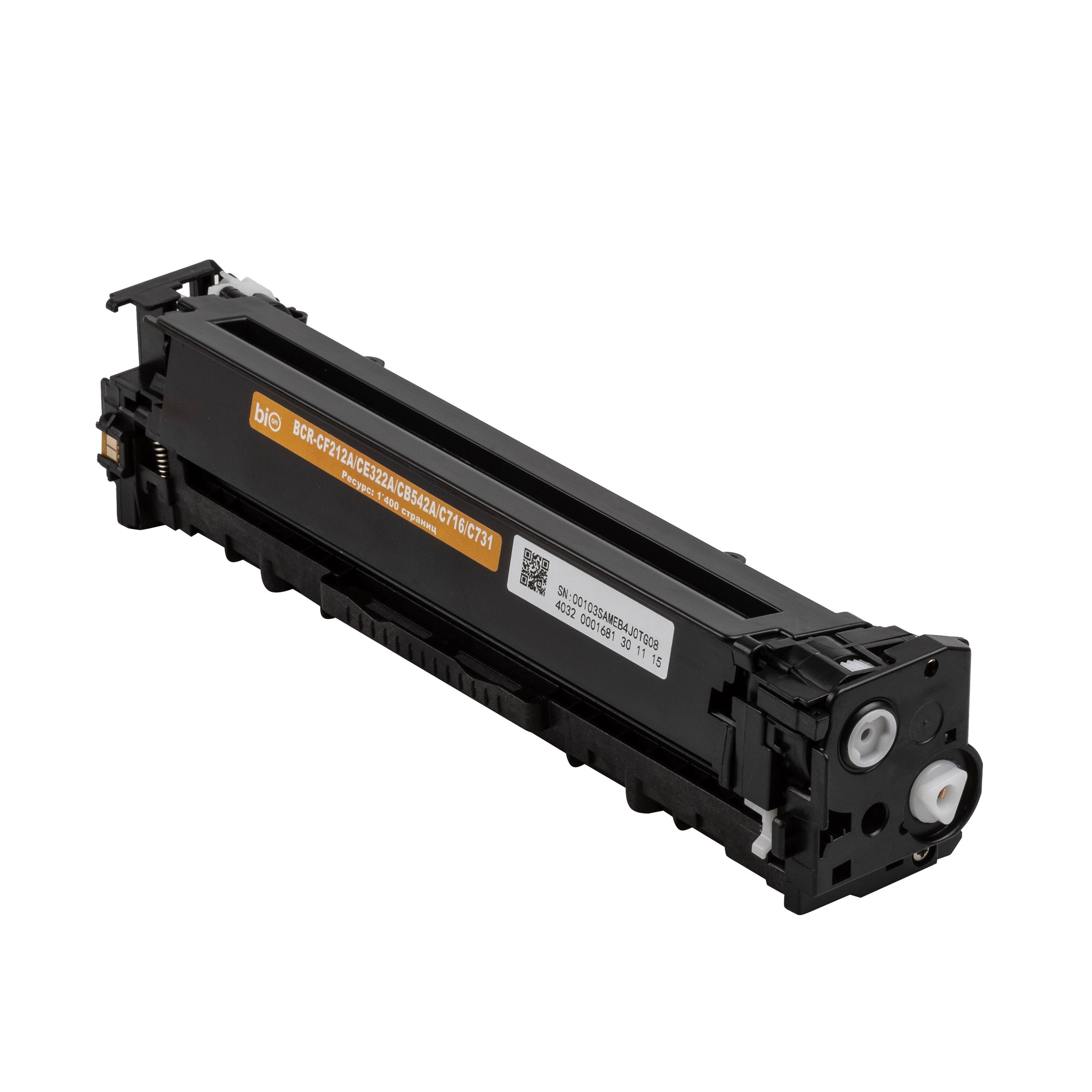 Bion CF212A/CE322A/CB542A/C716/C731 Картридж для HP {LaserJet Pro M251CM1415/1312/CP1525/1215/1515;Canon LBP5050/MF8030/8050/8080/8040/LBP-7100/7110/MF8230/8280/628/623} (1400 стр.),Желтый, с чипом Bion Cartridge арт. BCR-CF212A/CE322A/CB542A/C716/C731