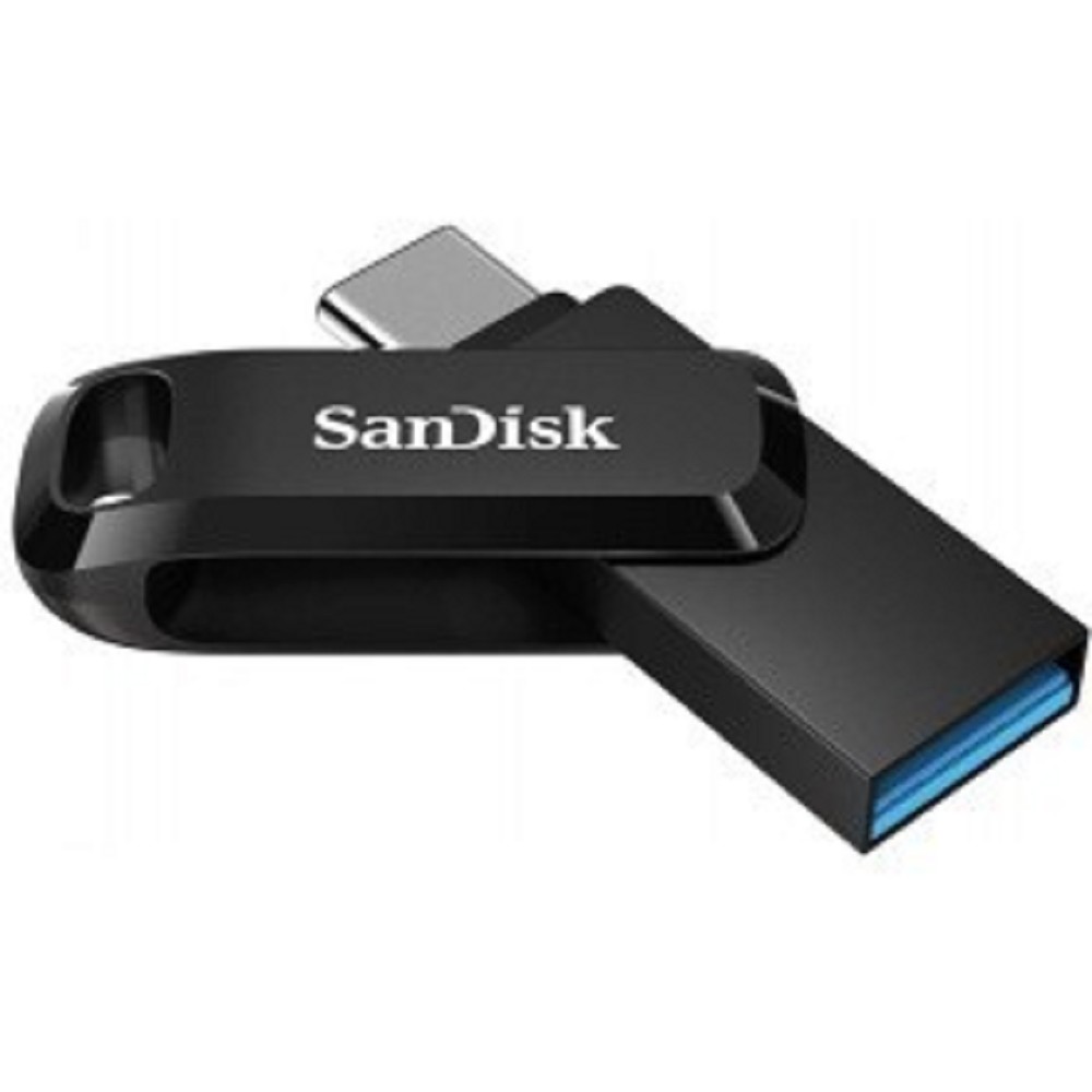 SanDisk USB Drive 128Gb Ultra Dual Drive Go, USB 3.1 - USB Type-C Black [SDDDC3-128G-G46]