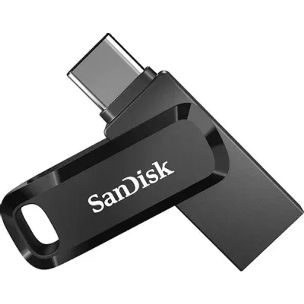 SanDisk USB Drive 64GB Ultra Dual Drive Go, USB 3.1 - USB Type-C Black[SDDDC3-064G-G46]