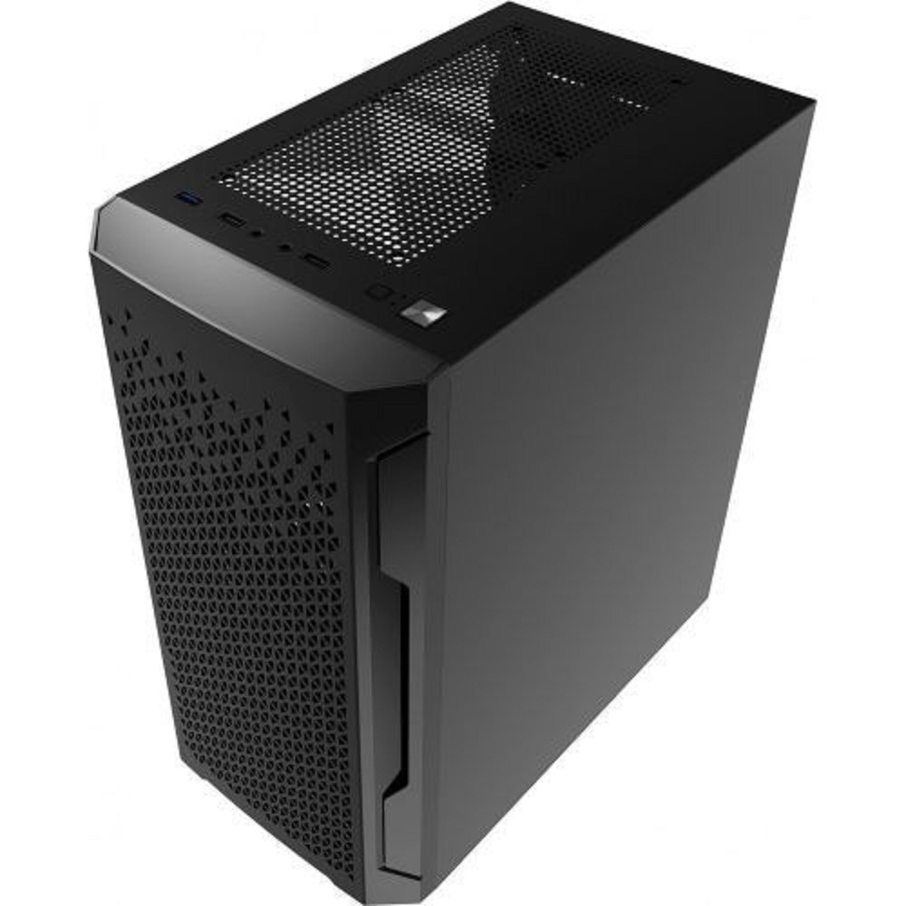 Powercase Корпус Mistral Micro Z2B SI, Non Window, Mesh, 2x 120mm fan, чёрный, mATX (CMIMZB-F2SI)