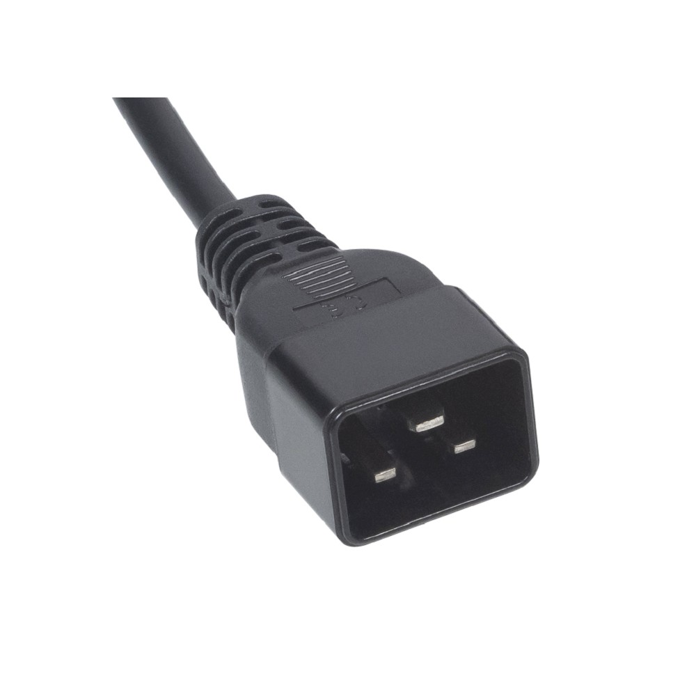 Шнур питания Cabeus PC-IEC19-IEC20-1.8M C19-C20 проводник.:3x1.5мм2 1.8м 220/250В 16А черный