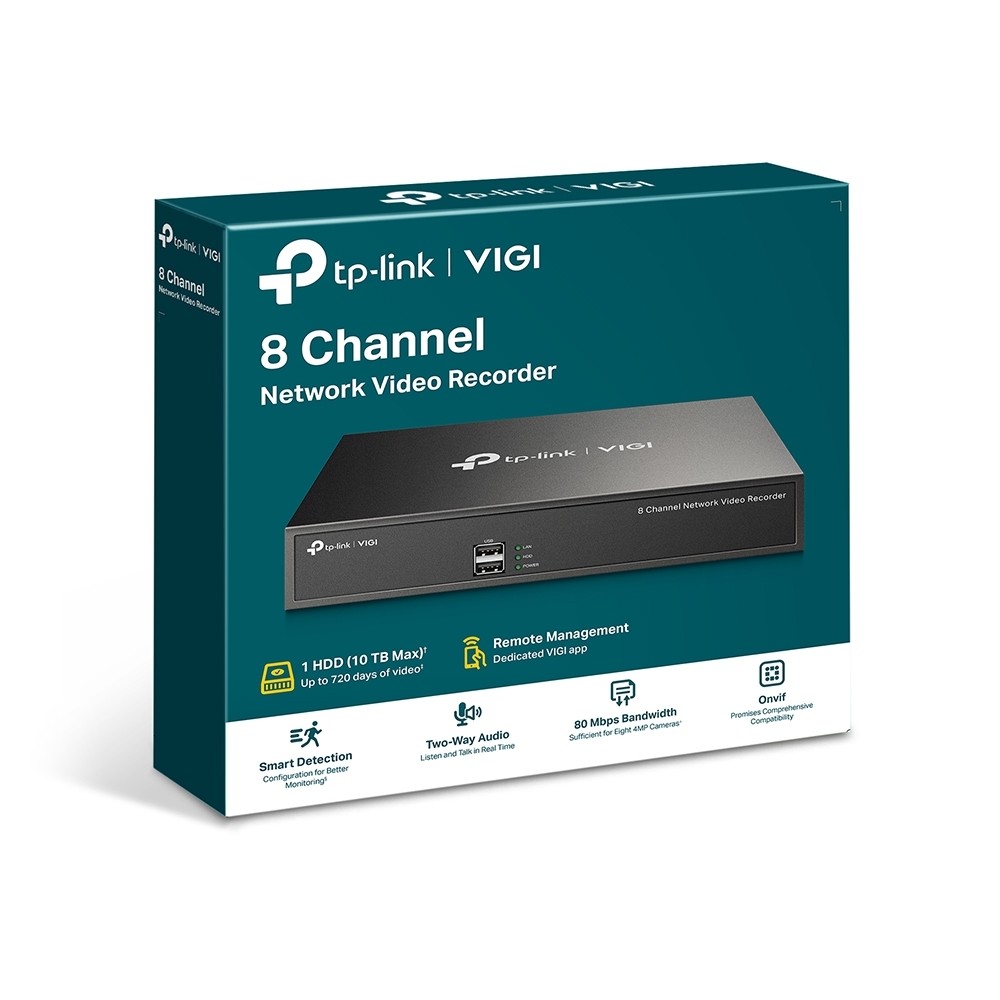 TP-Link VIGI NVR1008H 8-канальный сетевой видеорегистратор TP-Link SMB