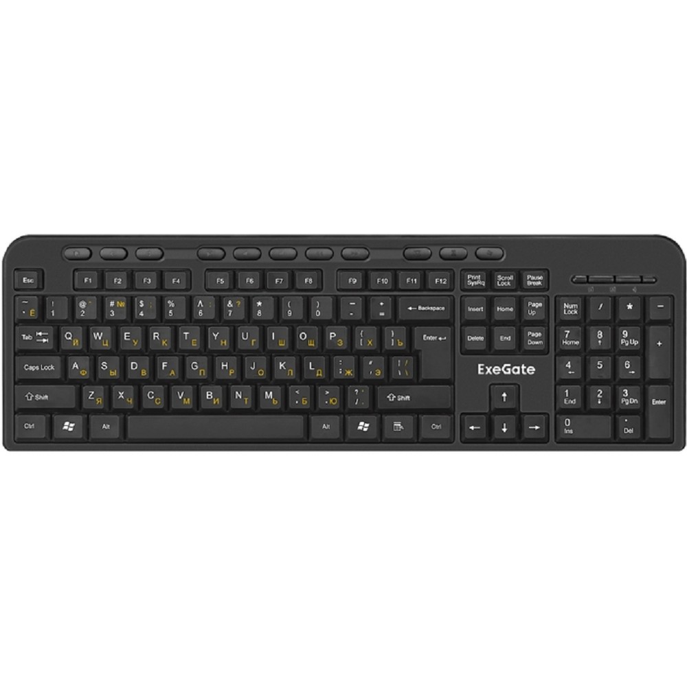 Exegate EX286220RUS Комплект беспроводной ExeGate Professional Standard Combo MK240 (кл.115кл+мышь800/1200 4кн.+Scr,USB)