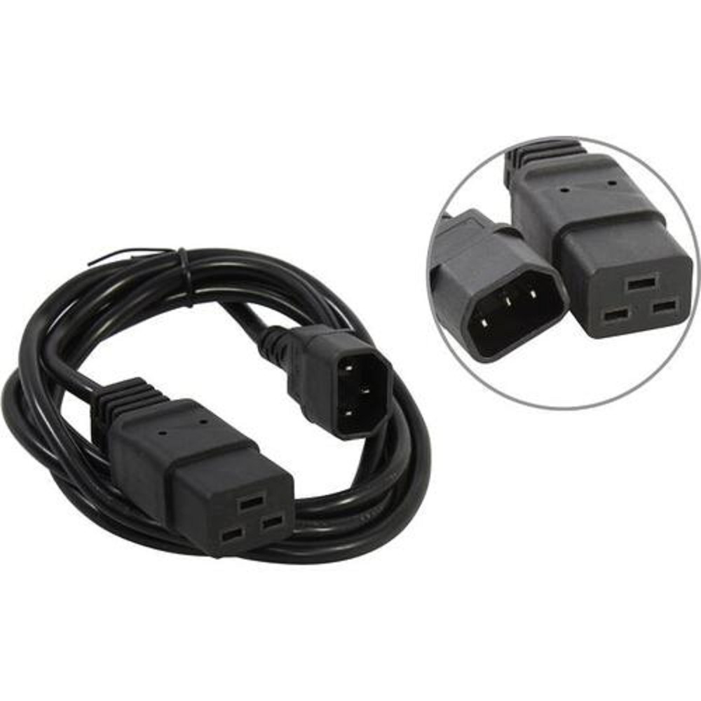 Cablexpert Кабель питания C14- C19, 3х1кв.мм, черный, 1.8м , с заземлением (PC-189-1-1) Gembird