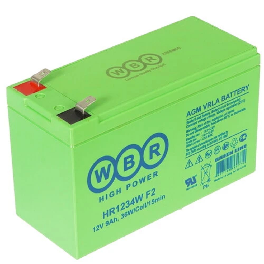 WBR Батарея HR1234W F2(12V/9Ah) (34W/36W) арт. WBR HR1234W