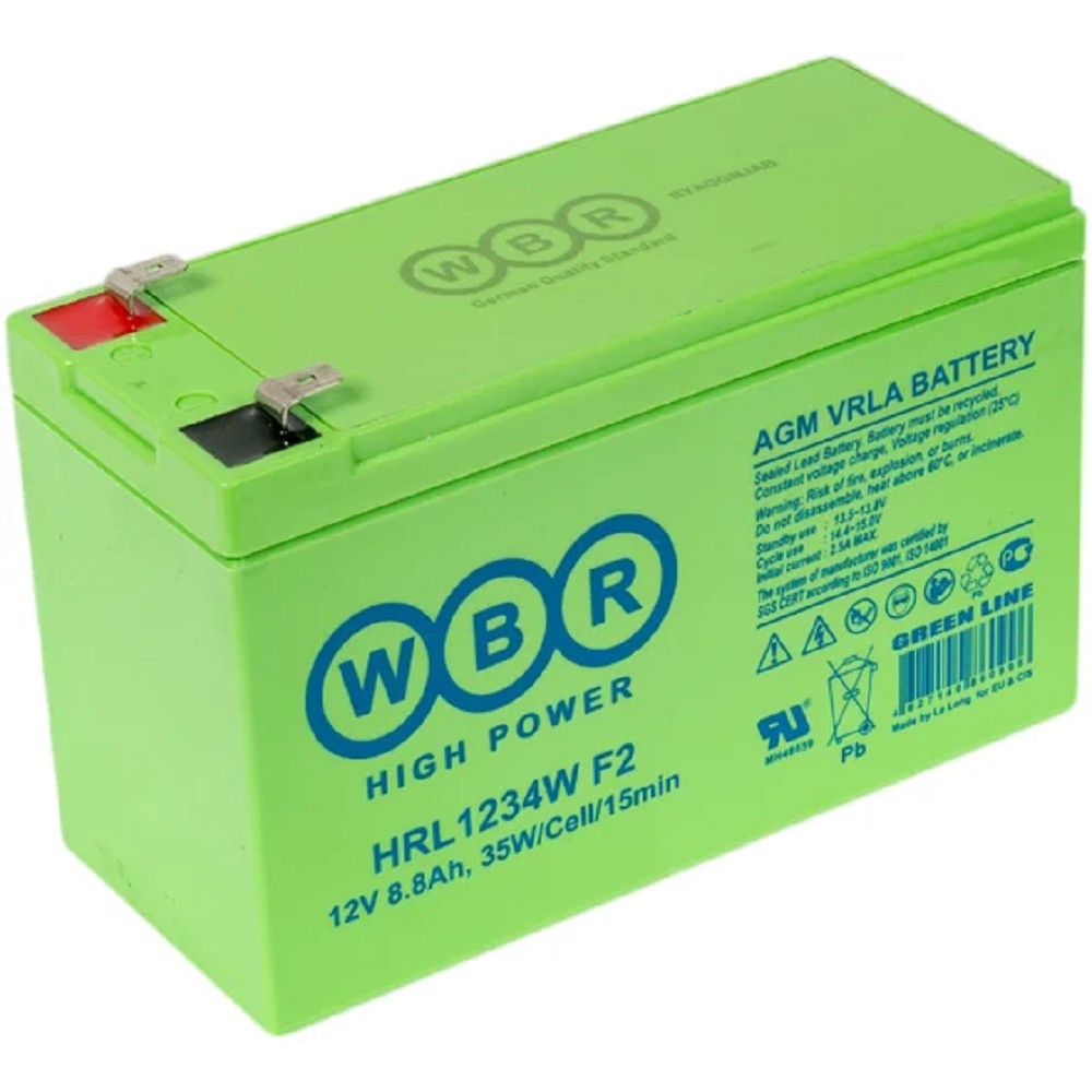 WBR Батарея HRL1234W (12V/9Ah) (F2) арт. WBR HRL1234W