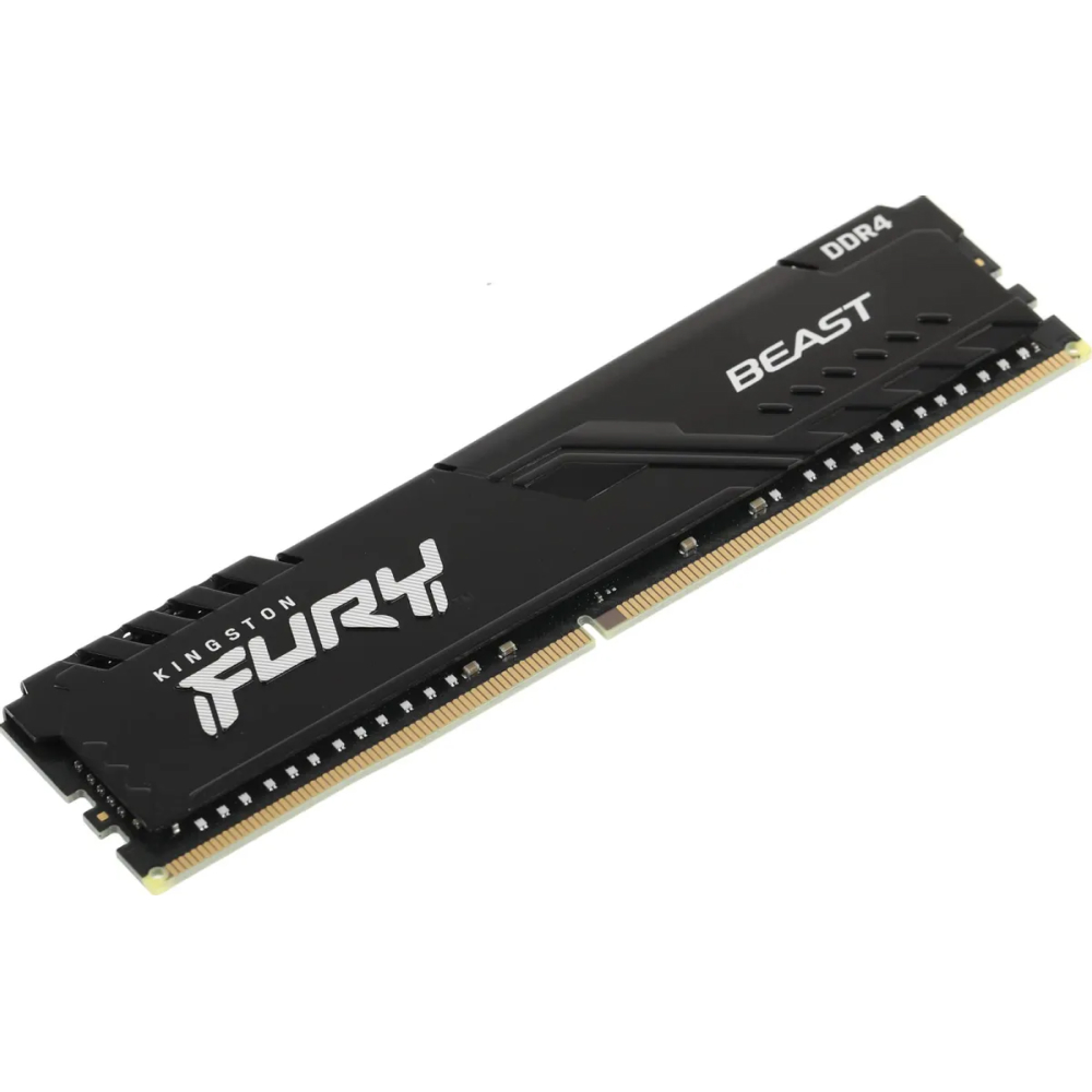 Kingston 16GB 3200MHz DDR4 CL16 DIMM 1Gx8 FURY Beast Black 1 Year Warrаnty арт. KF432C16BB1/16