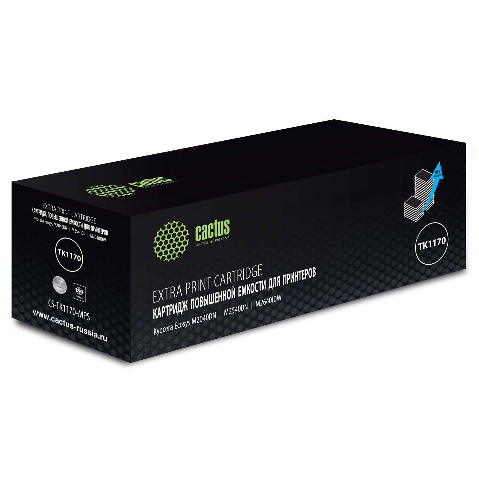 Картридж лазерный Cactus CS-TK1170-MPS TK-1170 черный (12000стр.) для Kyocera Ecosys M2040dn/ M2540dn/M2640idw