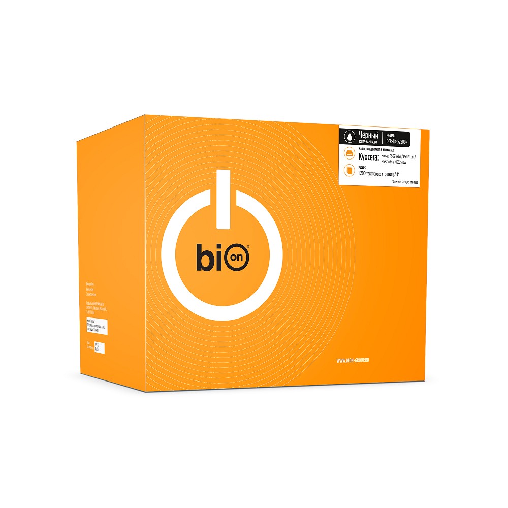 Bion BCR-TK-5220Bk Картридж для Kyocera Ecosys{P5021cdw/P5021cdn/M5521cdn/M5521cdw }(1200 стр.),Черный, с чипом