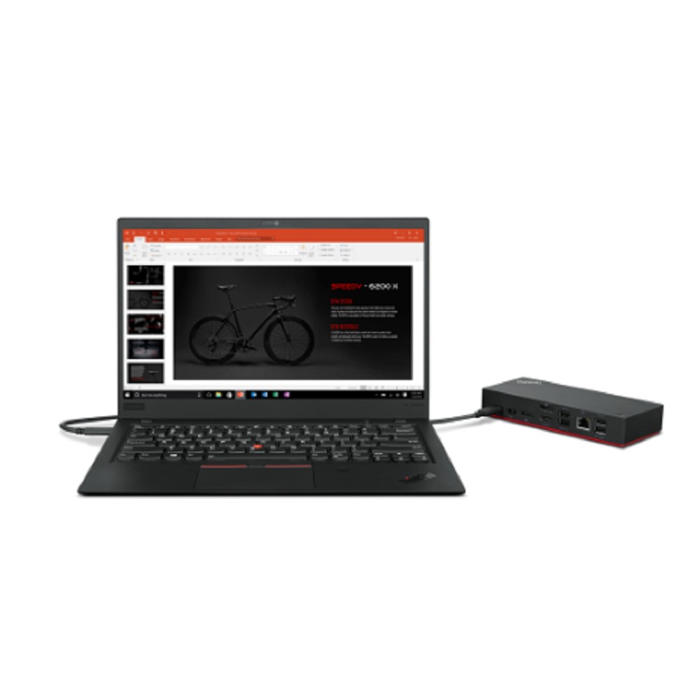 ThinkPad Universal USB-C Dock (2x DP 1.4, 1x HDMI 2.0, 3x USB 3.1, 2x USB 2.0, 1x USB-C, 1x RJ-45, 1x Combo Audio Jack 3.5mm) Lenovo арт. 40AY0090EU