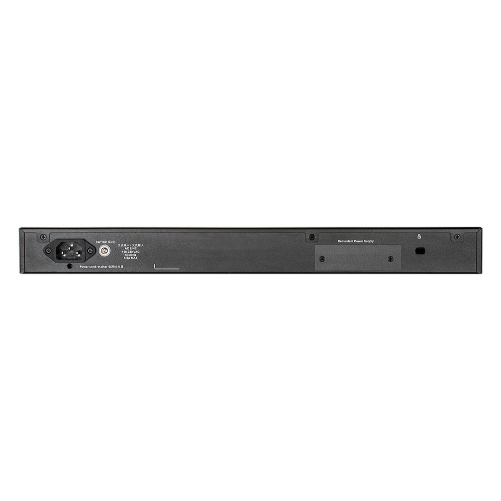D-Link DGS-1520-28MP/A1A Управляемый L3 стекируемый коммутатор с 20 портами 10/100/1000Base-T, 4 портами 100/1000/2.5GBase-T, 2 портами 10GBase-T и 2 портами 10GBase-X SFP+ (PoE-бюджет 370 Вт) D-Link SMB