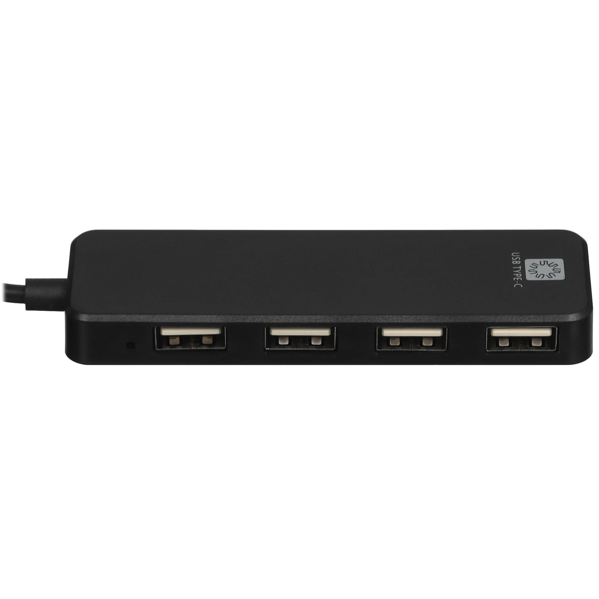 5bites HB24C-210BK Концентратор 4*USB2.0 / TYPE-C PLUG / BLACK