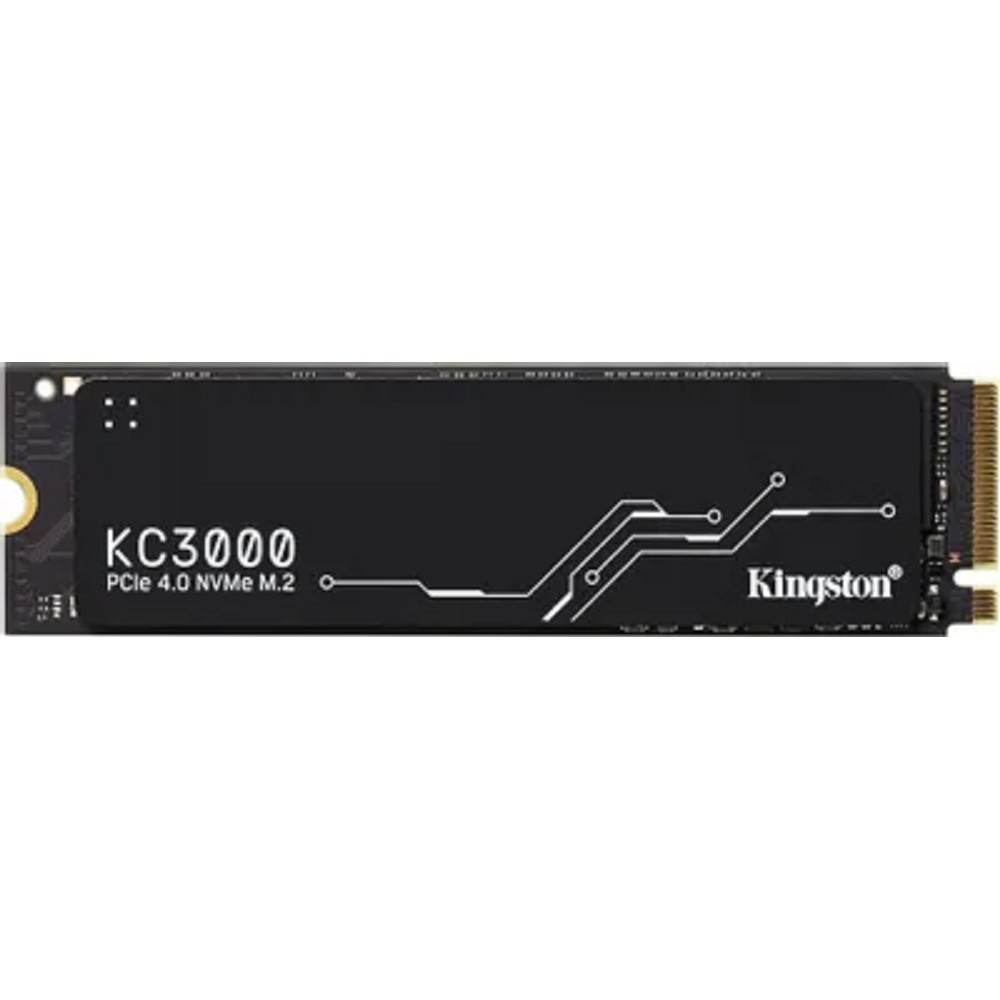 Kingston SSD 512GB KC3000 M.2 2280 PCIe 4.0 x4 NVMe R7000/W3900MB/s 3D TLC MTBF 2M 400TBW Retail 1 Year Warrаnty арт. SKC3000S/512G