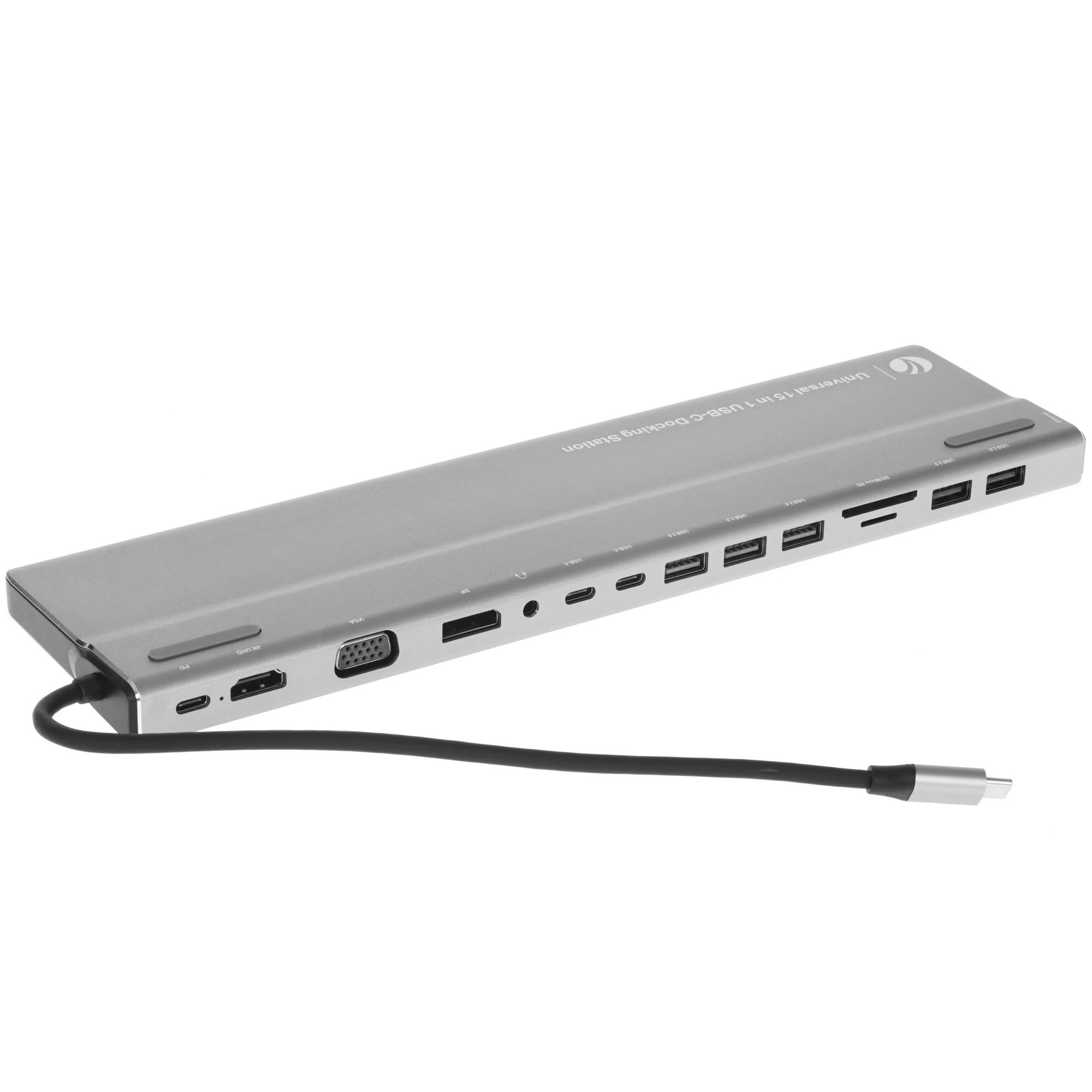 VCOM CU4703 Адаптер TypeC -->3*USB3.0+2*USB2.0+VGA+RJ45+SD+TF+AUD+HDMI+DP+2*USB3.1 Data+PD[4895182217294]