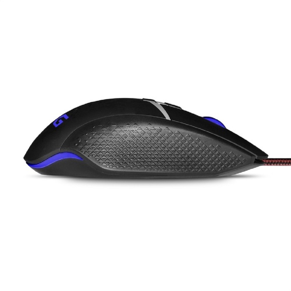 Exegate EX289489RUS Мышь ExeGate Gaming Standard Laser GML-13 (USB, лазерная, 1000/1200/3000/4000 dpi, 8 кнопок и колесо прокрутки, длина кабеля 1,5м, черная, Color box)