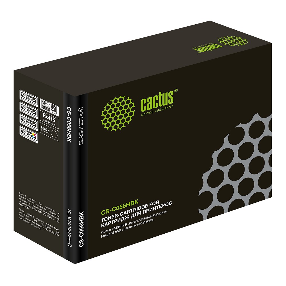 Cactus CS-C056HBK 056 H черный (21000стр.) для Canon imageCLASS LBP320 Series/540 Series