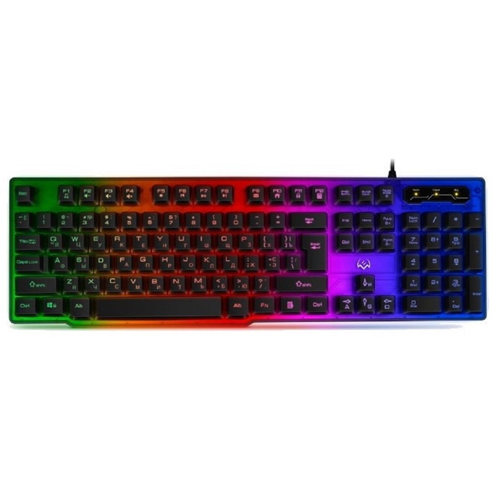 Игровая клавиатура Sven KB-G8500 (104 кл, 12 Fn функций, прозрач. корп.,подсв, мет. основание ) арт. SV-019709