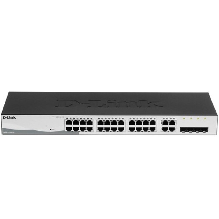 D-Link DGS-1210-28/F3A Управляемый L2 коммутатор с 24 портами 10/100/1000Base-T и 4 комбо-портами 100/1000Base-T/SFP D-Link SMB