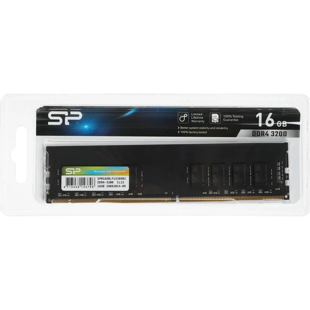 Оперативная память Silicon Power DDR4 DIMM 16GB SP016GBLFU320X02